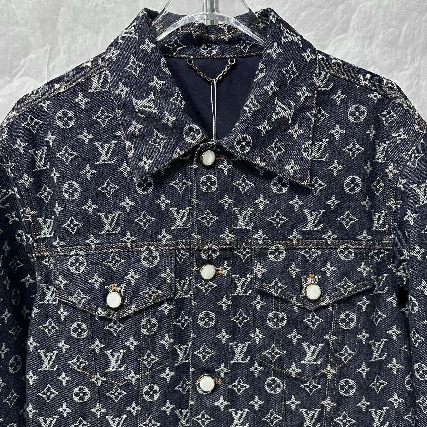 Louis Vuitton FW24 Monogram Denim Jacket — front