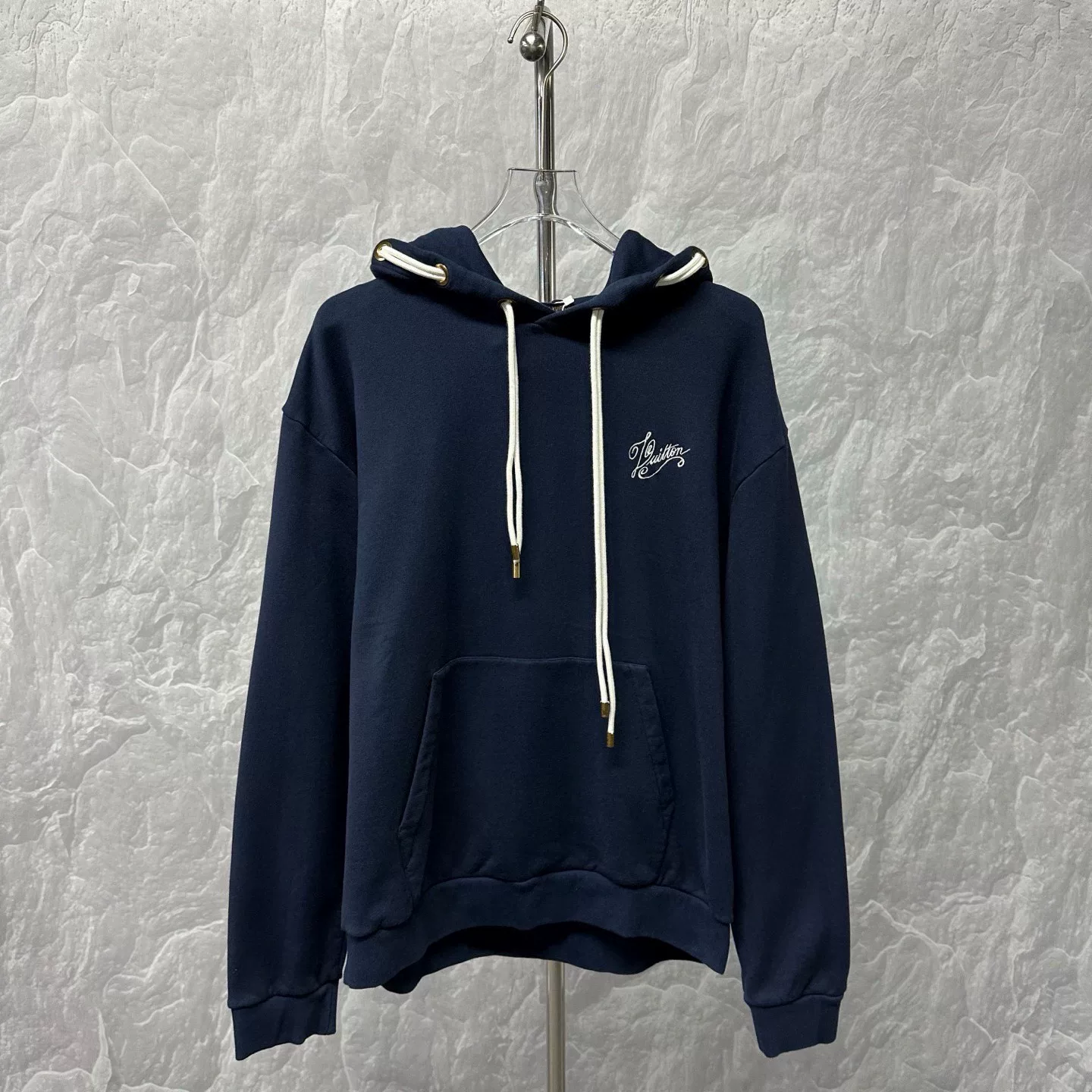 Louis Vuitton FW24 Logo Embroidered Hoodie