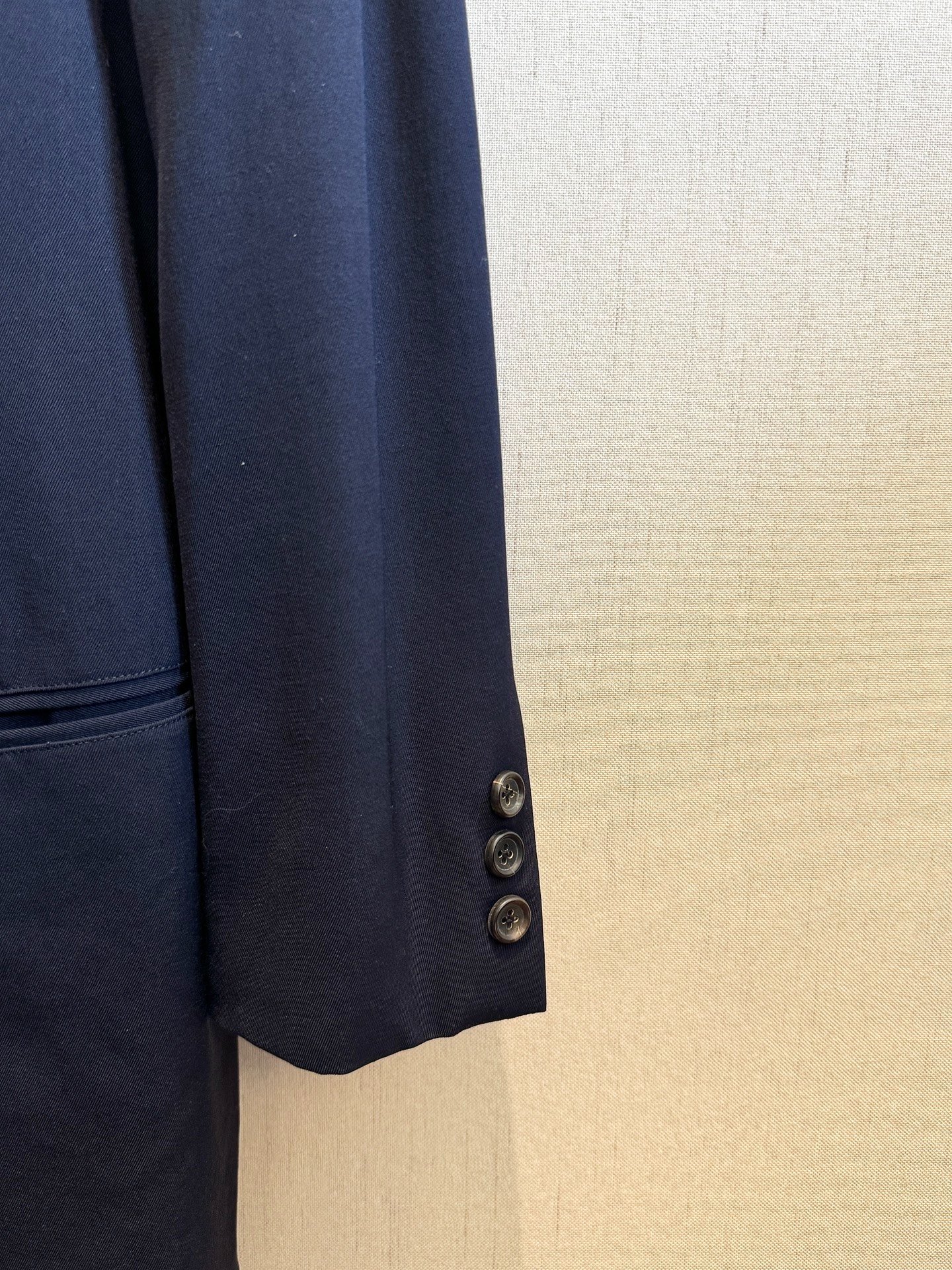 Yohji Yamamoto 93SS Dark Blue Double-Breasted Suit — label