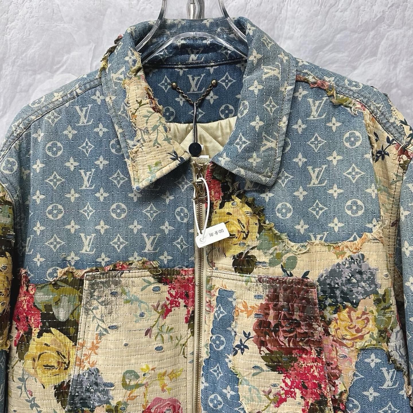 Louis Vuitton Floral Patchwork Denim Jacket — front