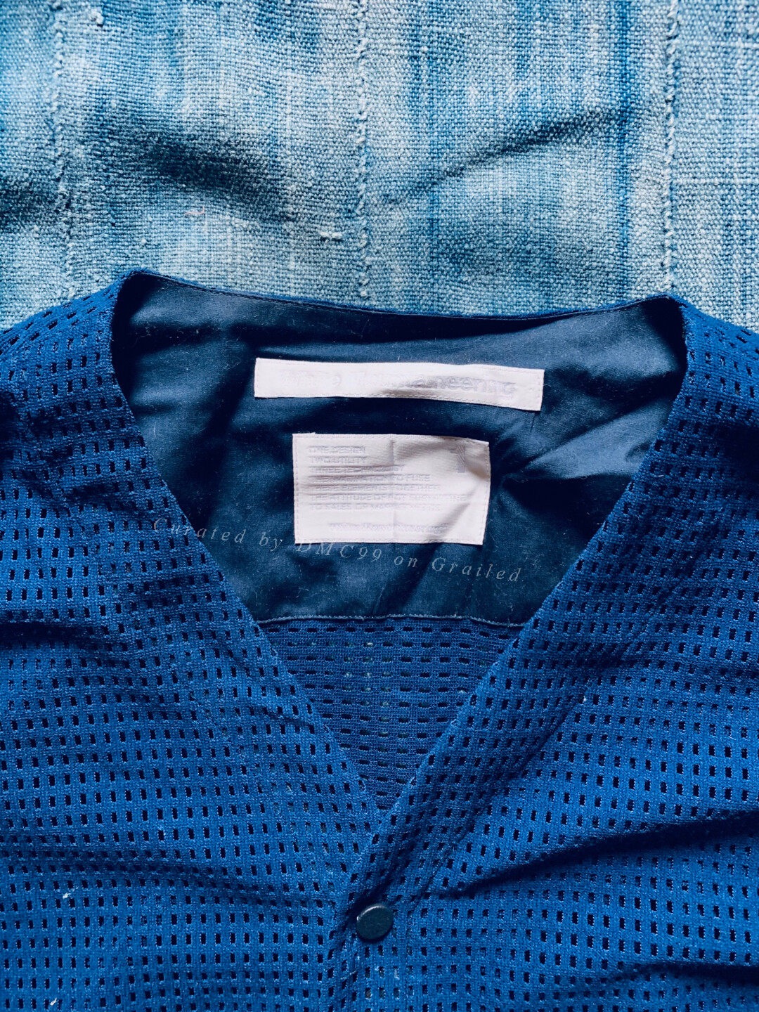 White Mountaineering Poncho Shirt — detail