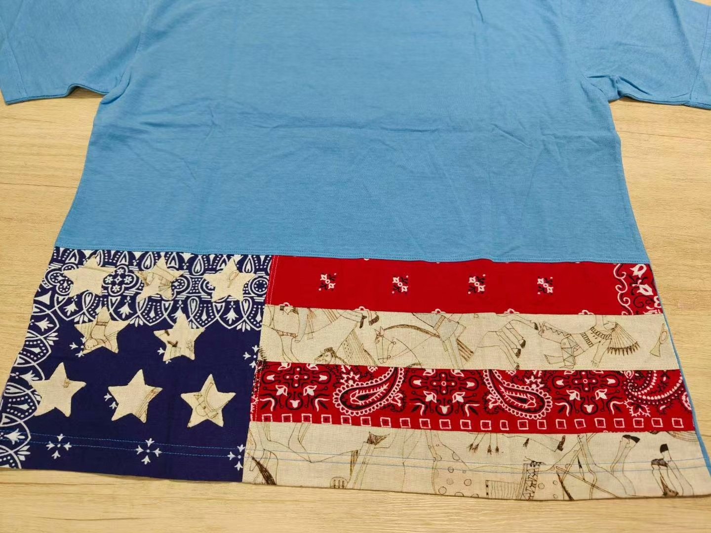 visvim 20ss Spot Jumbo Tee Stars — detail