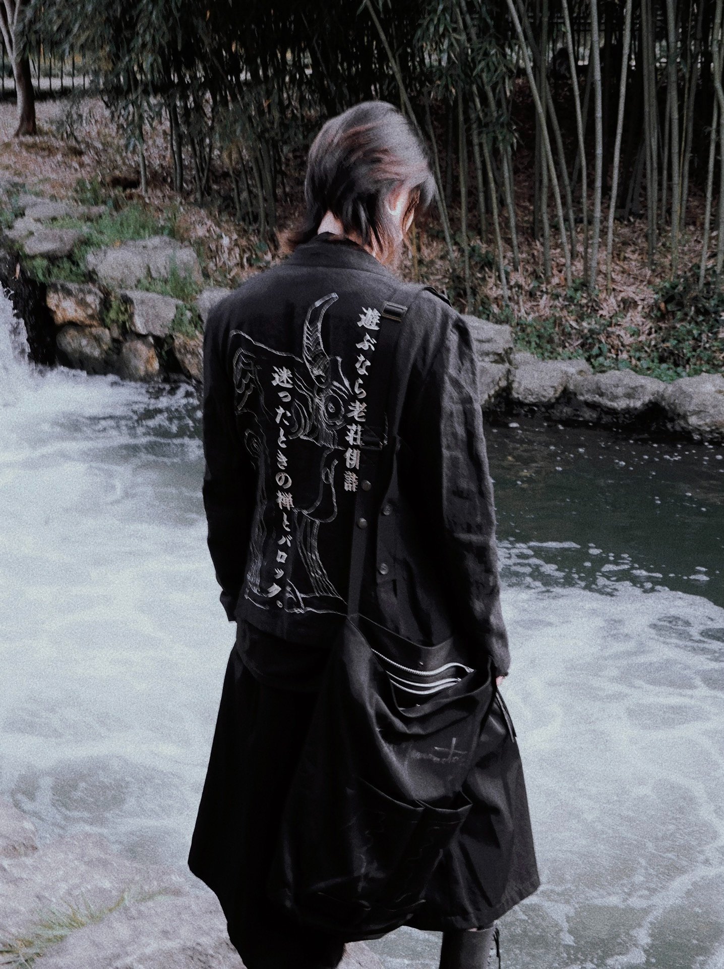 Yohji Yamamoto 21SS Linen Jacket — detail