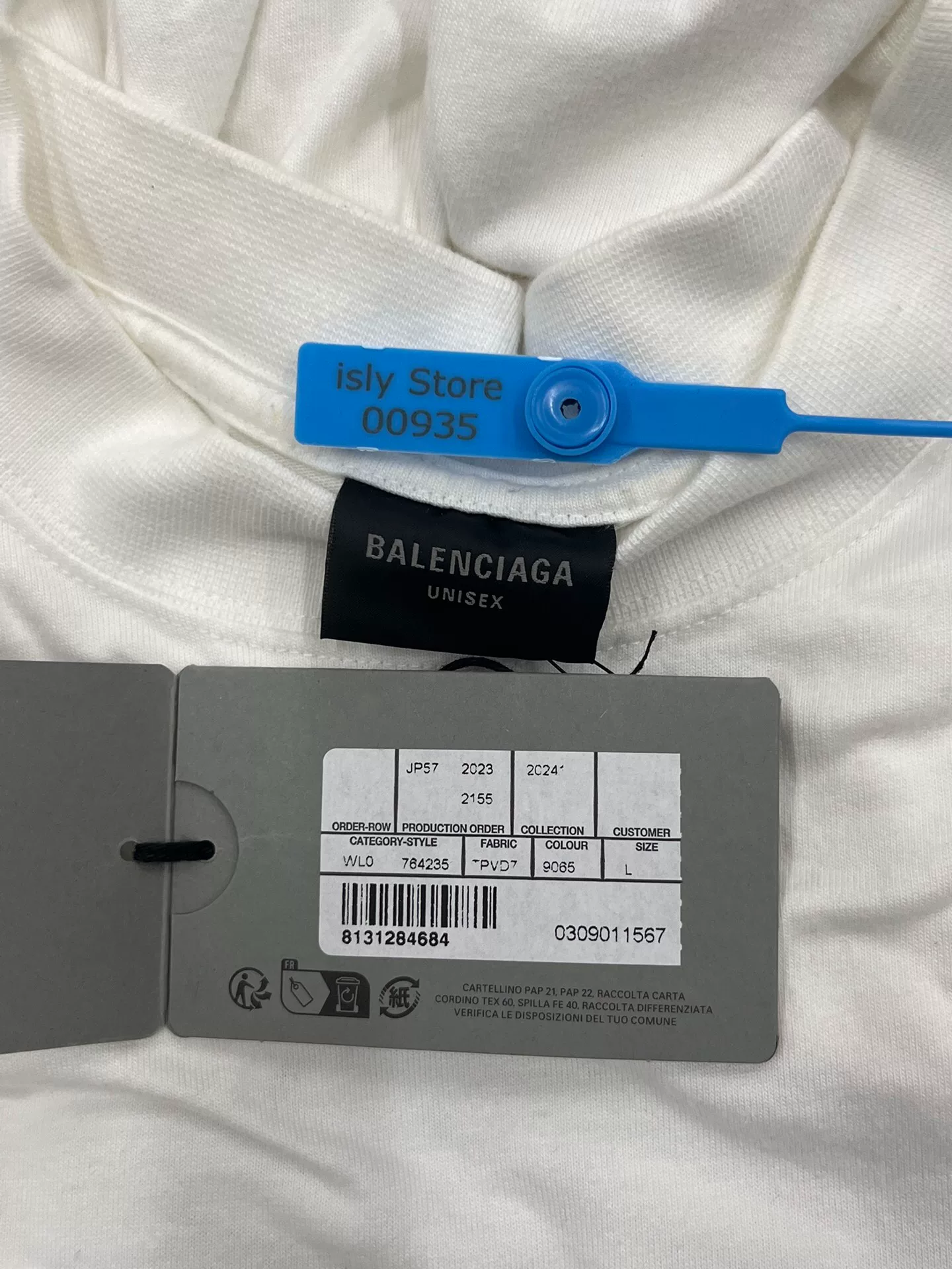 Balenciaga 3B Sports Icon Logo T-Shirt — label