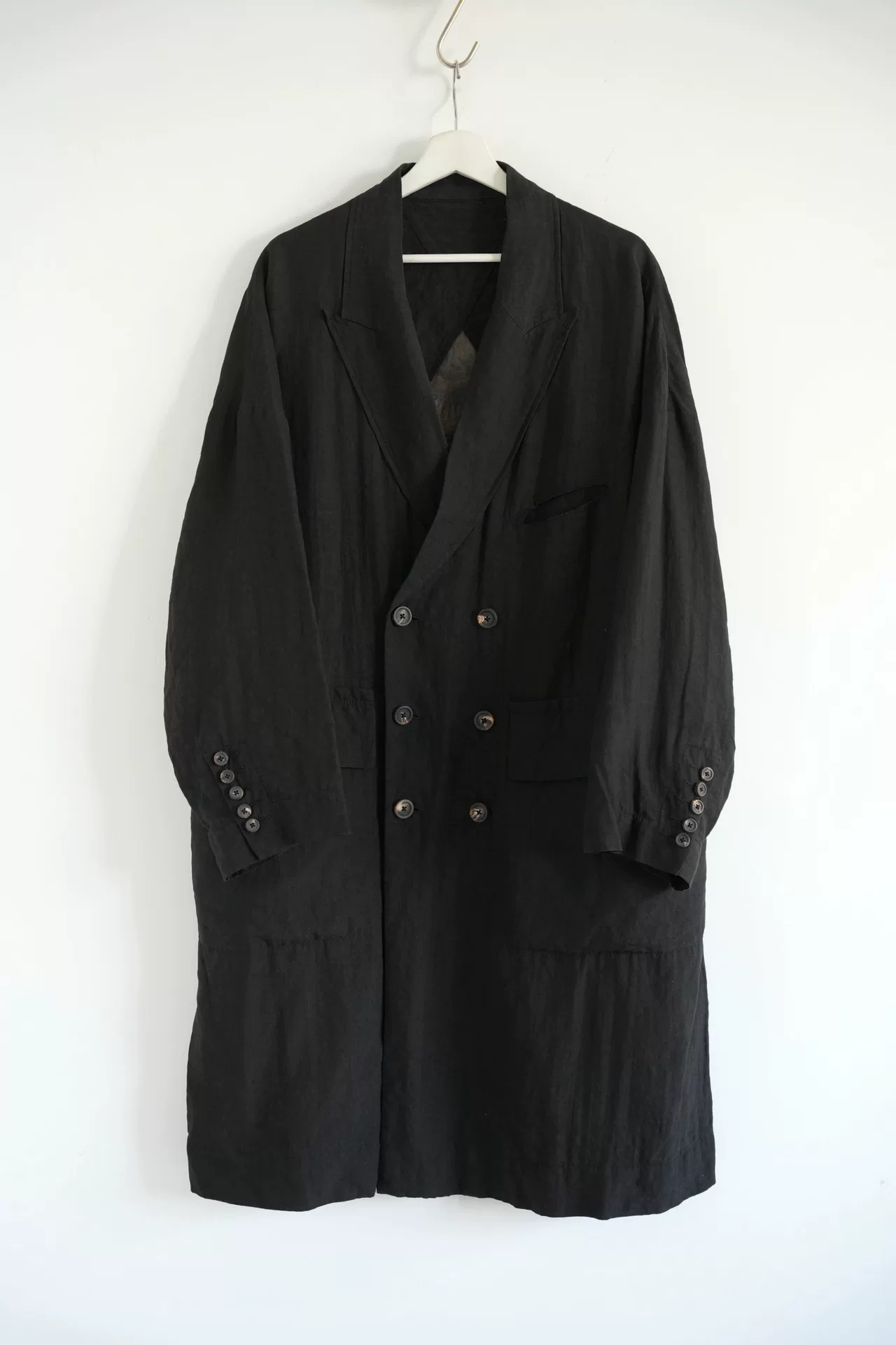 Ziggy Chen 22SS Double-Breasted Coat — detail