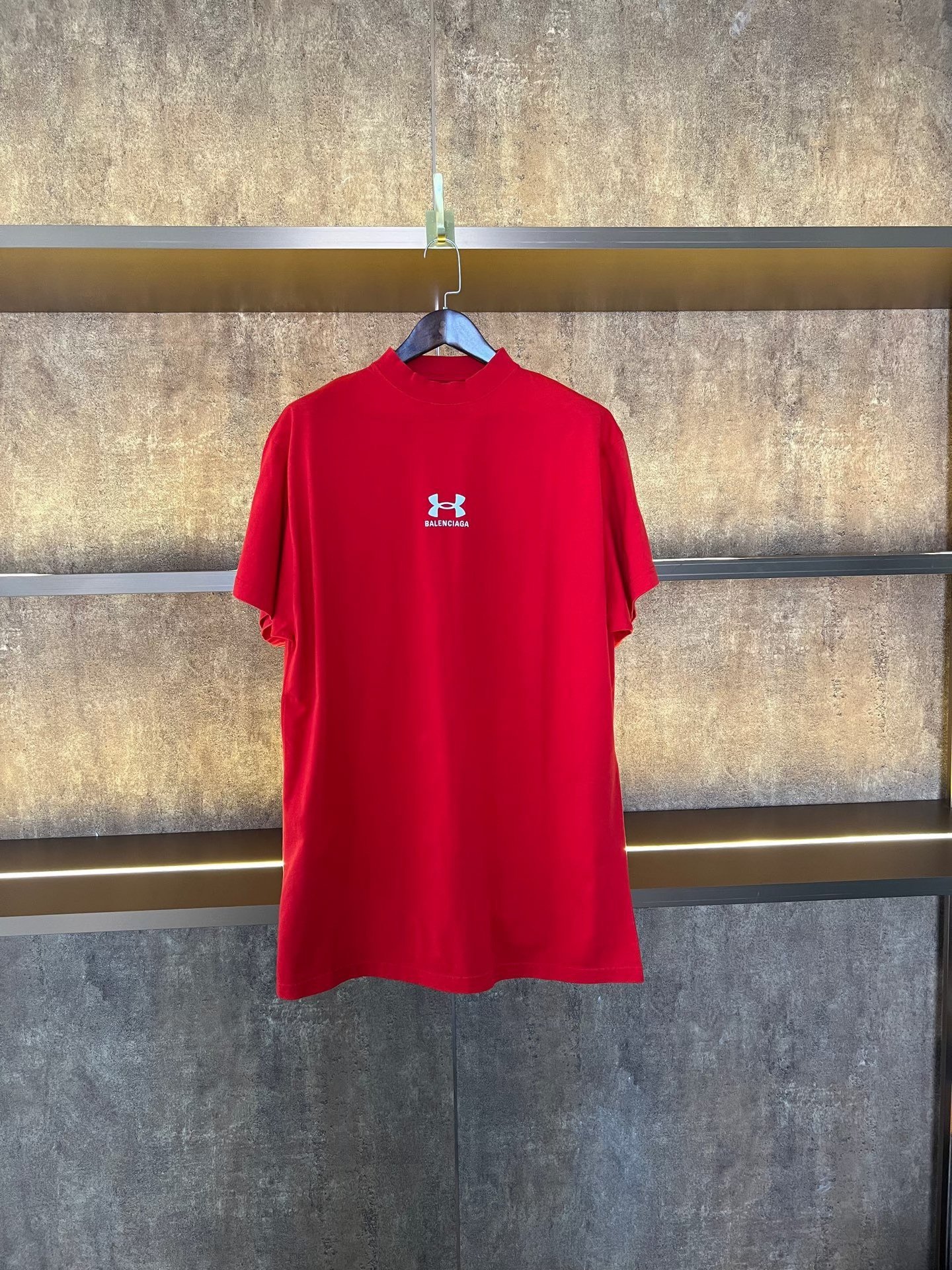 Balenciaga Under Armour Red Short-Sleeve T-shirt