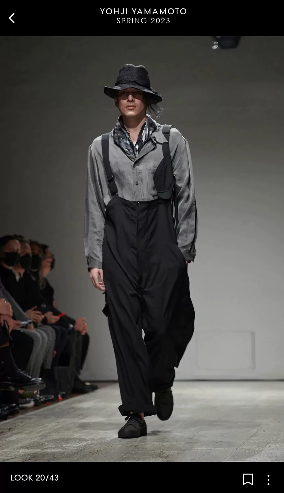 Yohji Yamamoto 23SS Raffia Straw Hat — detail
