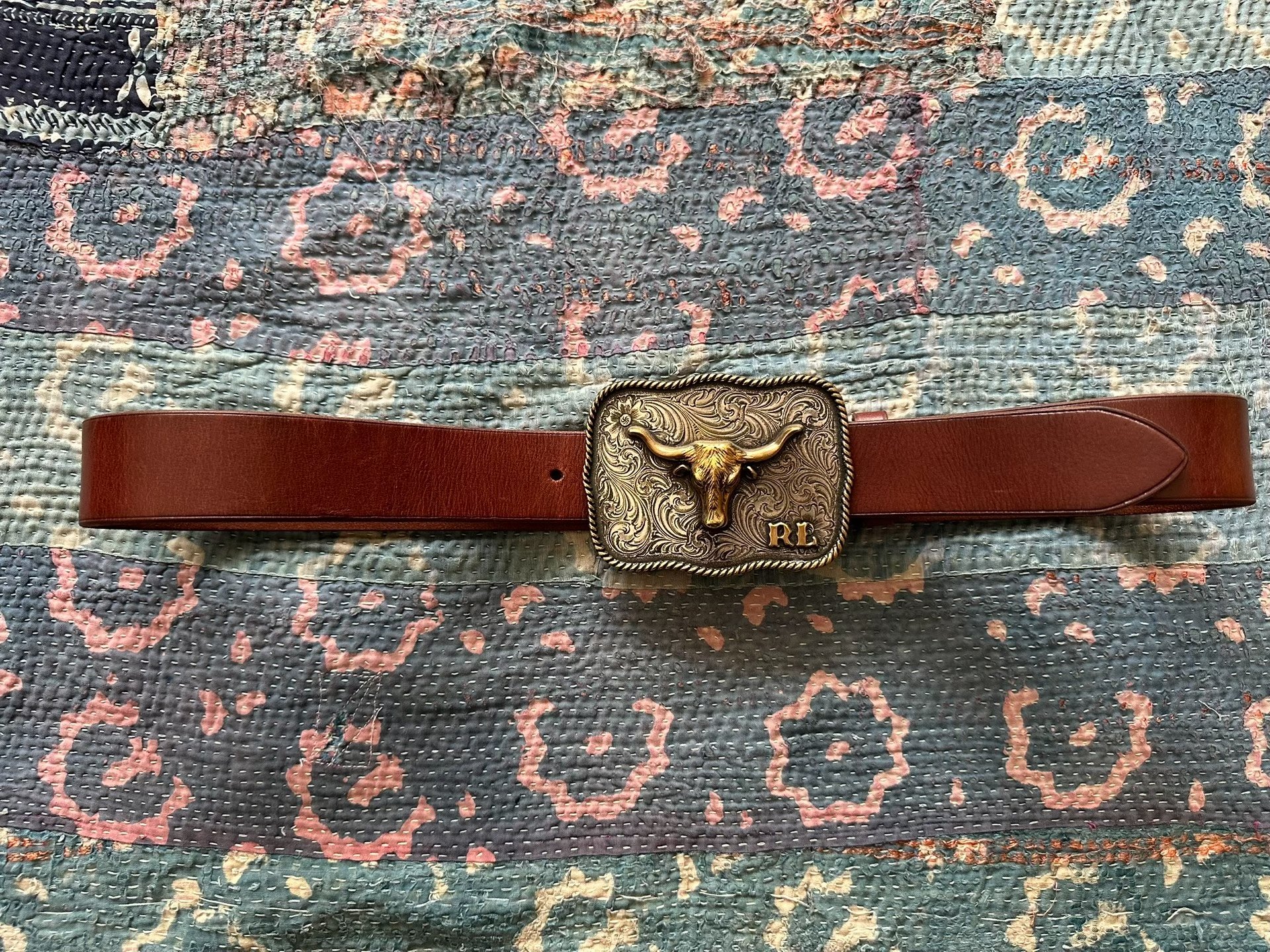Polo Ralph Lauren Bull Head Leather Belt