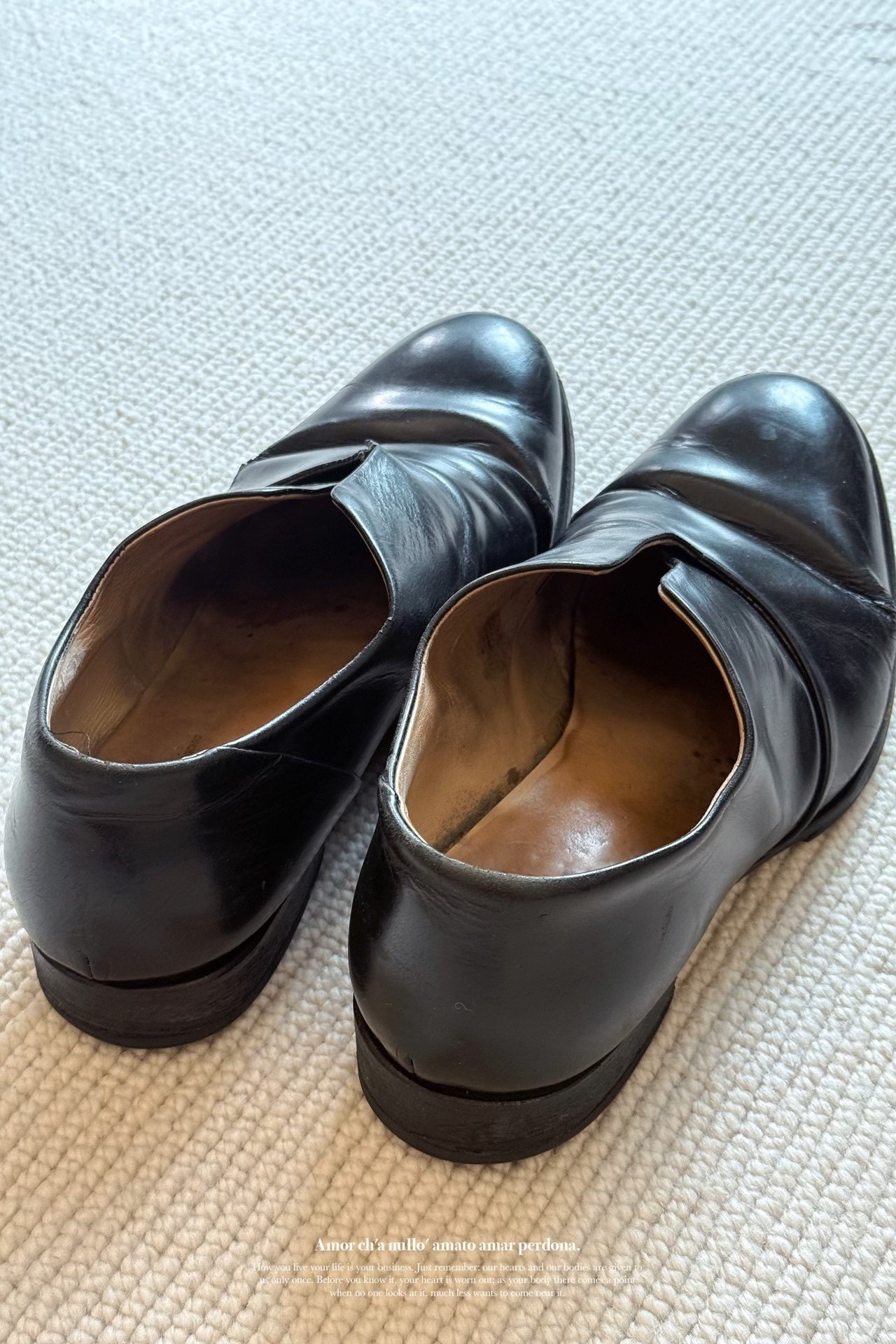 Yohji Yamamoto x CHEREVICHKIOTVICHKI Derby Shoes — back