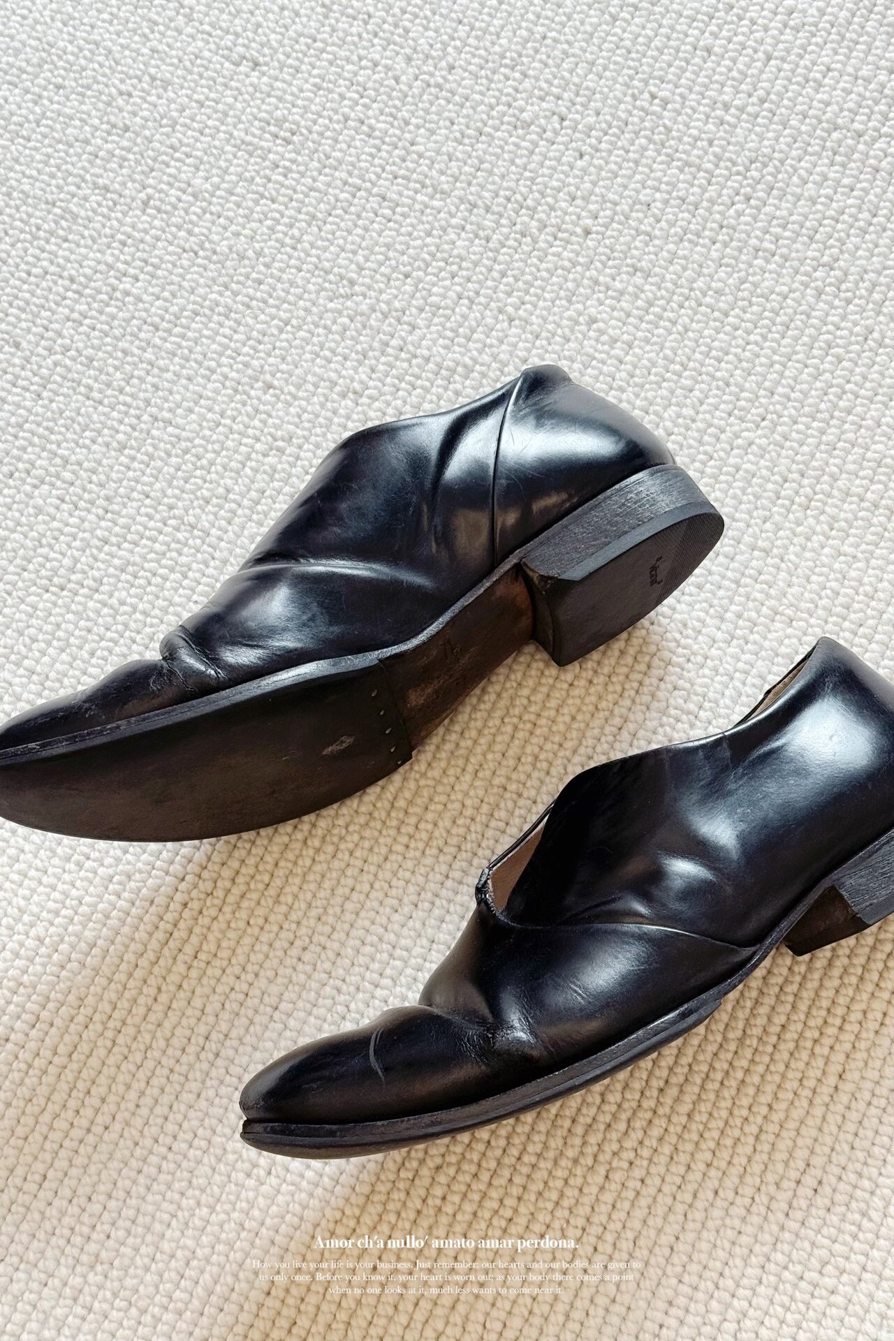 Yohji Yamamoto x CHEREVICHKIOTVICHKI Derby Shoes — detail