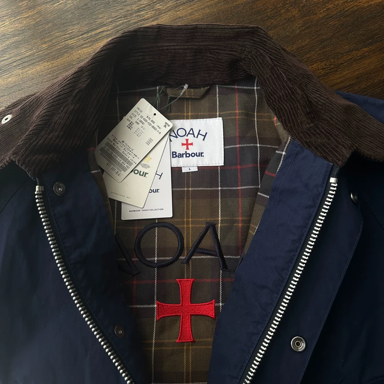 Noah x Barbour x Popeye Blue Jacket