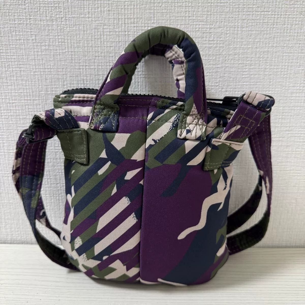 porter x n.hoolywood purple camo 2way bag — front