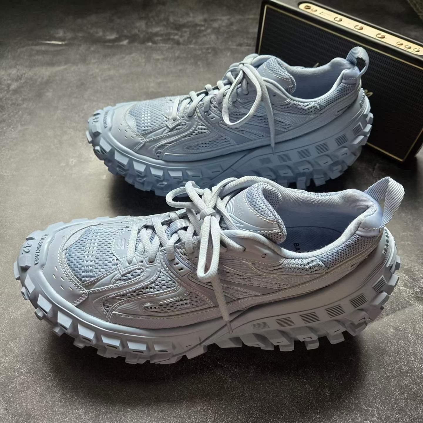 Balenciaga Defender Tire Shoes Blue
