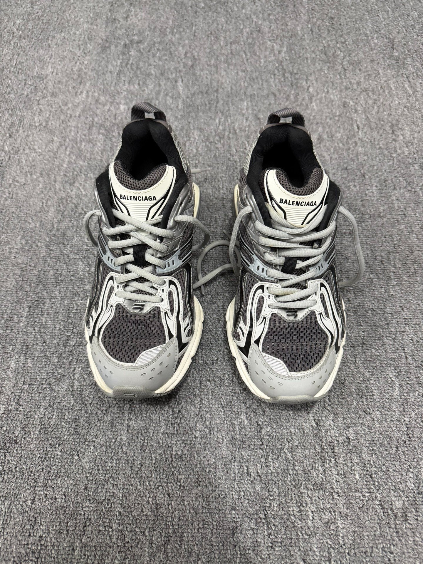 Balenciaga Track Sneakers Gray Black — front