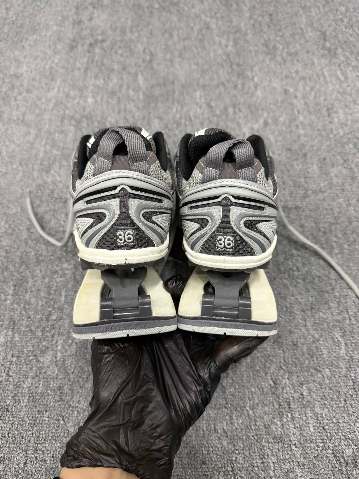 Balenciaga Track Sneakers Gray Black — label