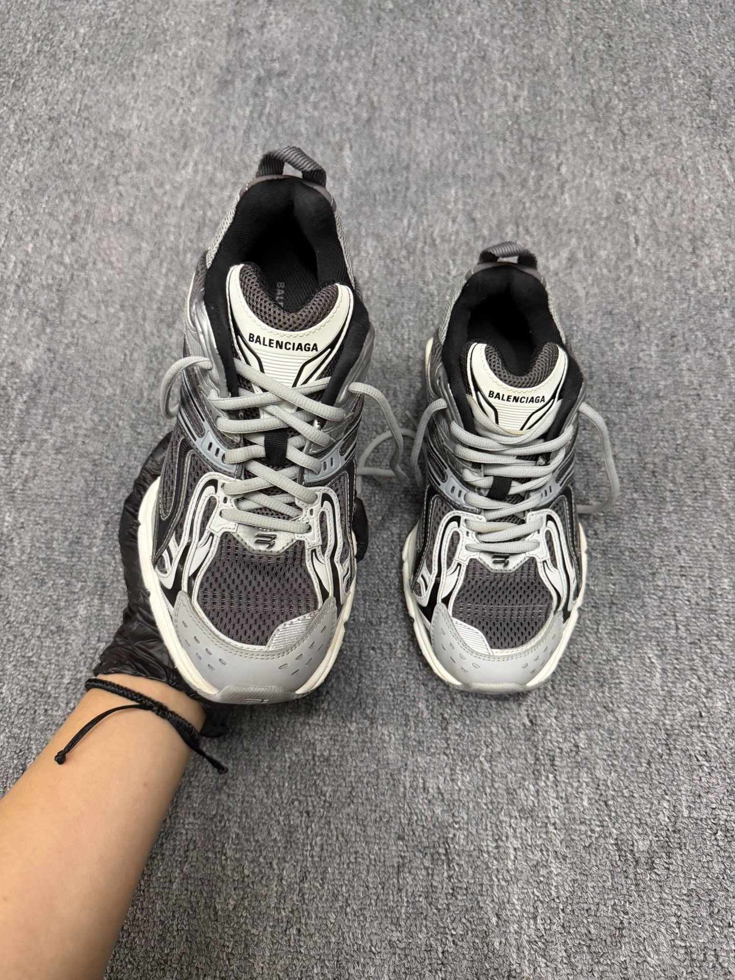 Balenciaga Track Sneakers Gray Black — detail