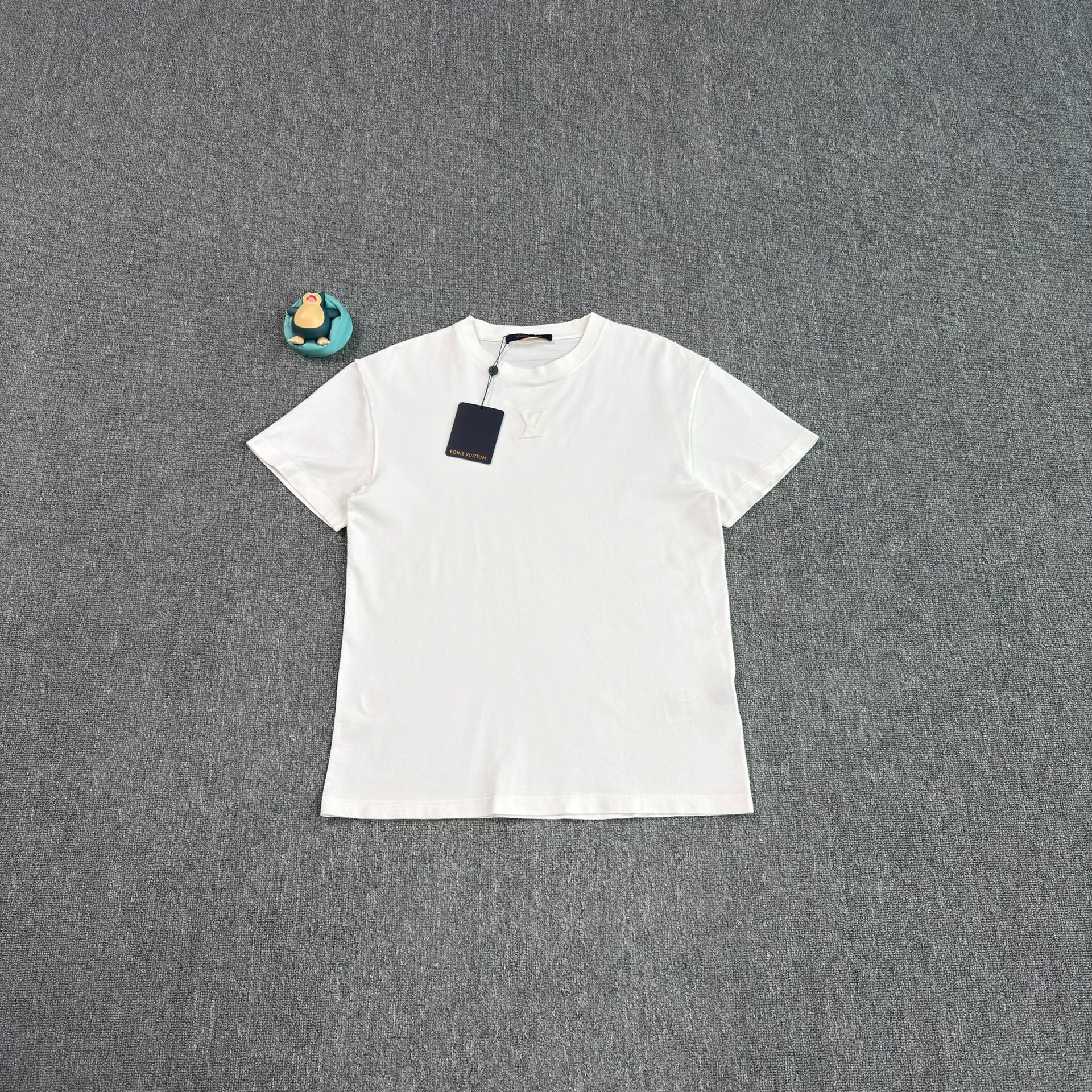 Louis Vuitton White Embossed Logo T-shirt