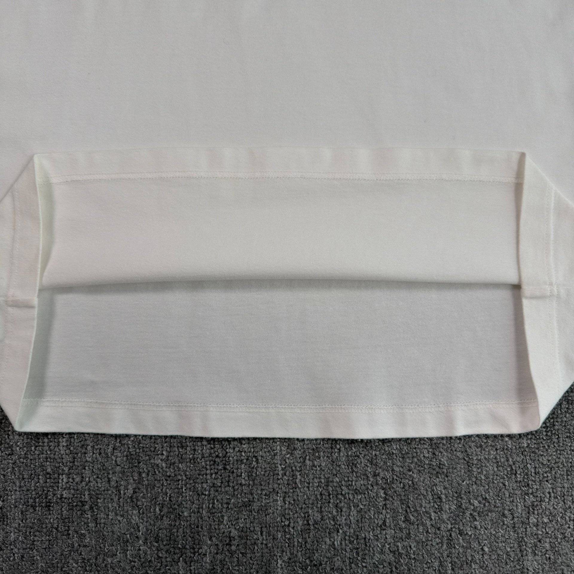 Louis Vuitton White Embossed Logo T-shirt — label