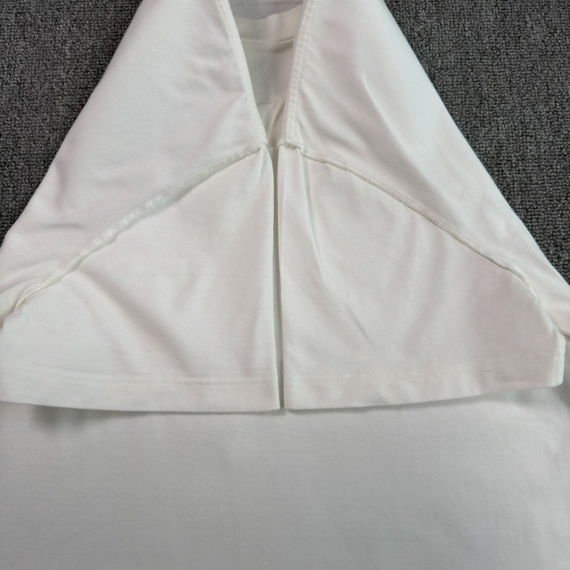 Louis Vuitton White Embossed Logo T-shirt — back