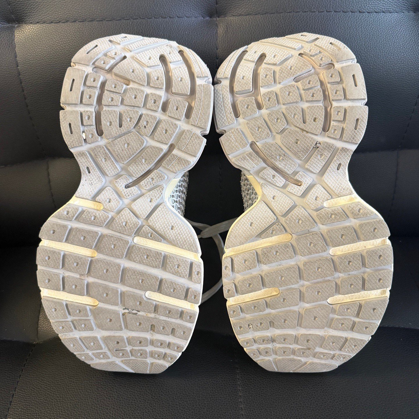 Balenciaga Silver 3XL Low-Top Sneakers — label
