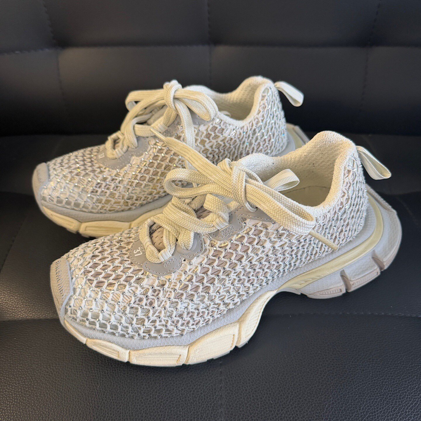 Balenciaga Silver 3XL Low-Top Sneakers