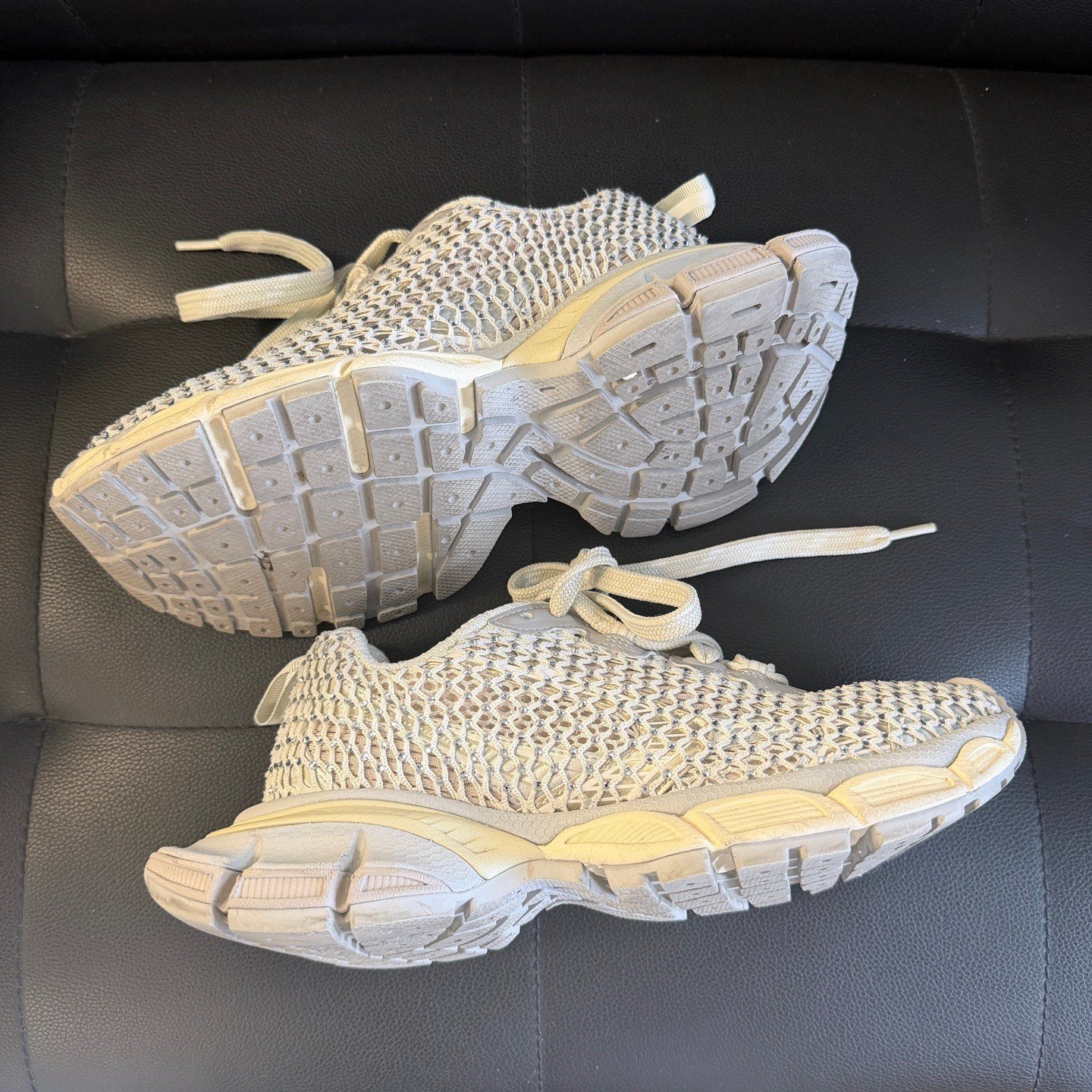 Balenciaga Silver 3XL Low-Top Sneakers — back