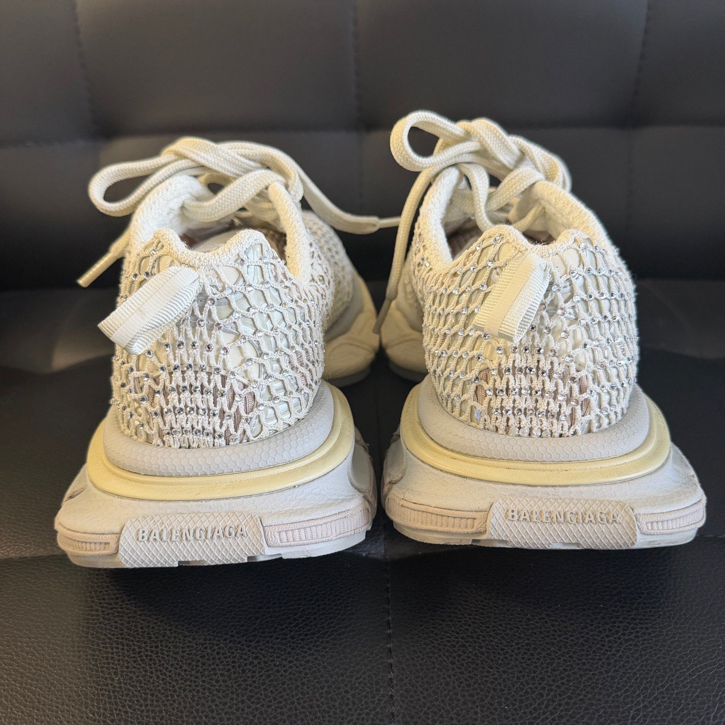 Balenciaga Silver 3XL Low-Top Sneakers — detail