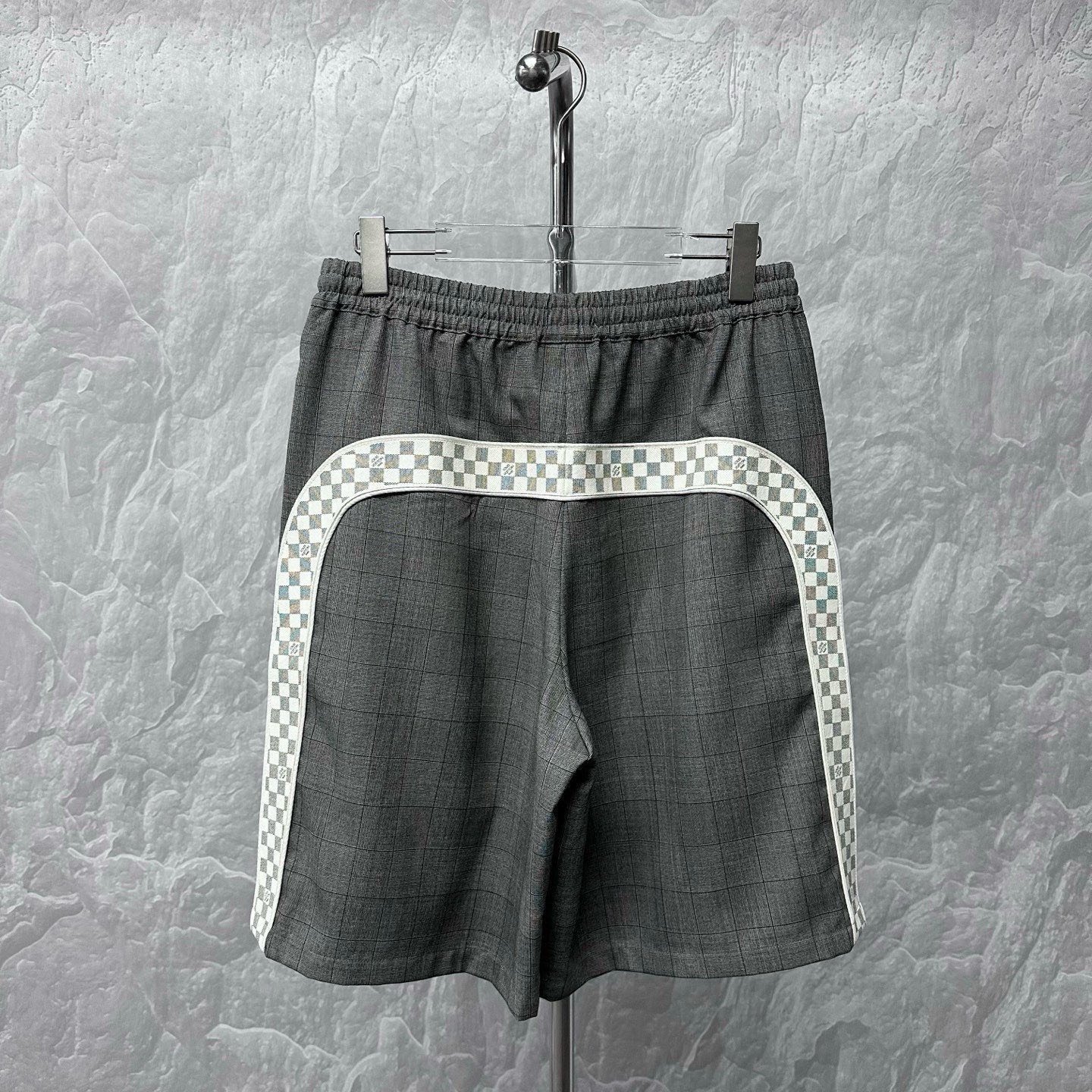 Louis Vuitton Checkerboard Wool Shorts — back
