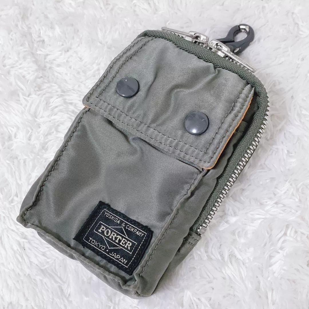 PORTER Green Nylon Camera Bag