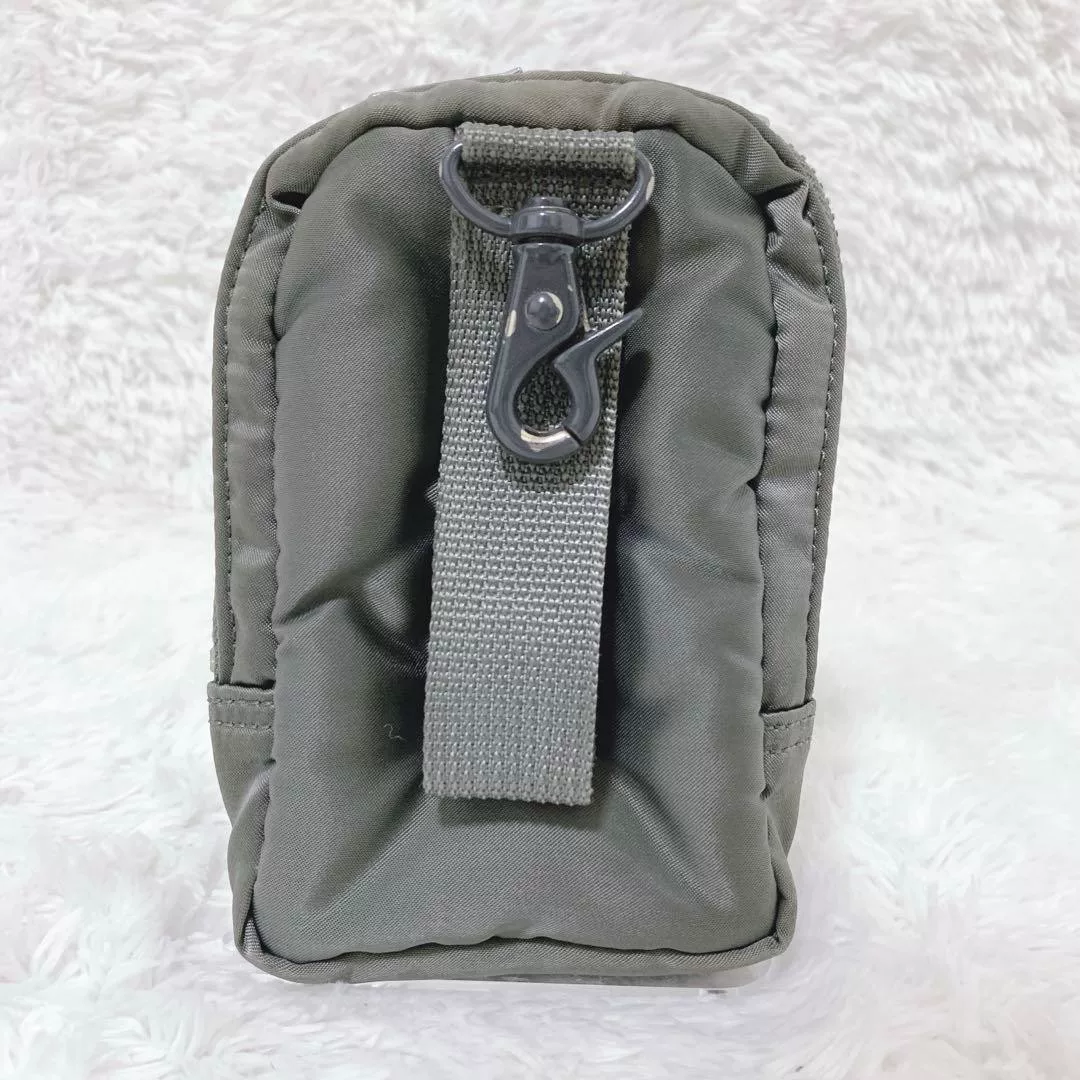 PORTER Green Nylon Camera Bag — detail