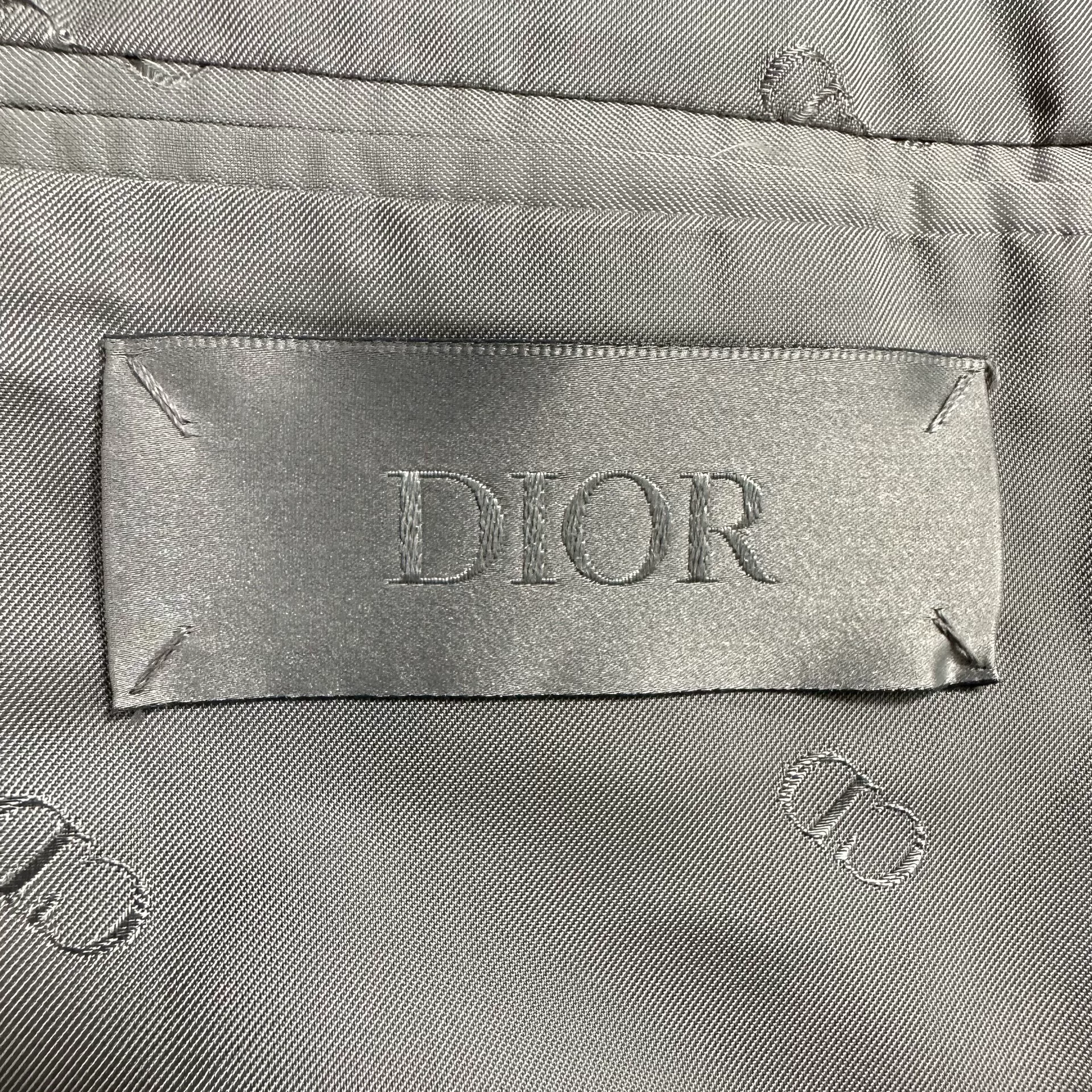 Dior Man 24SS Light Khaki Wool Suit — back