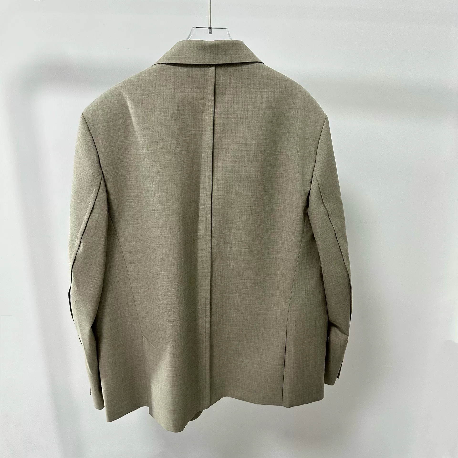 Dior Man 24SS Light Khaki Wool Suit — detail