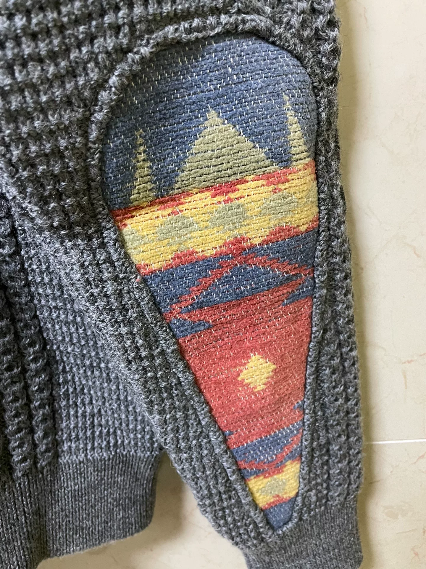 visvim Fisherman Cable Knit Sweater 18AW — back