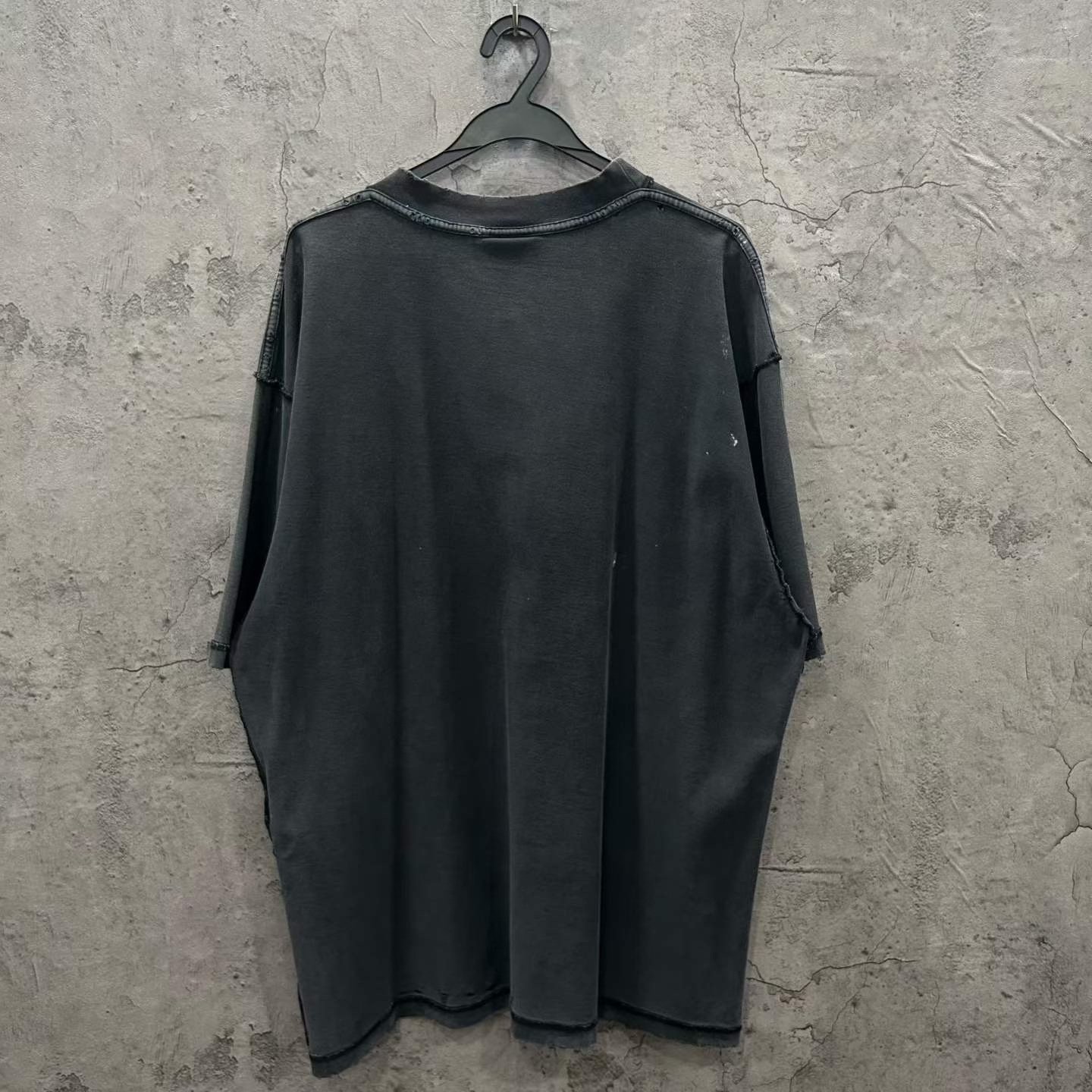 Balenciaga Oversized Patch Logo Short-Sleeve T-Shirt — front