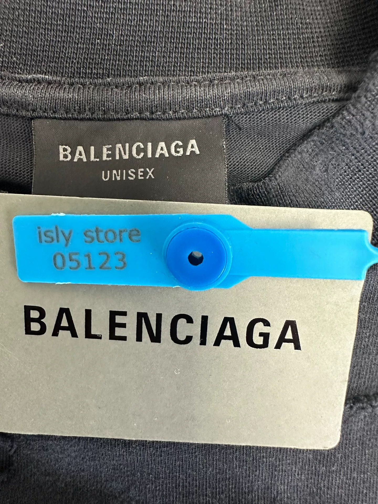 Balenciaga Oversized Distressed Long-Sleeve T-shirt — back