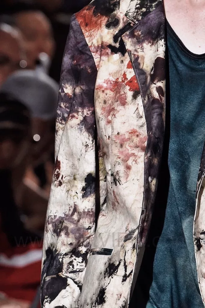 Yohji Yamamoto 18SS Splatter Ink Suit — back