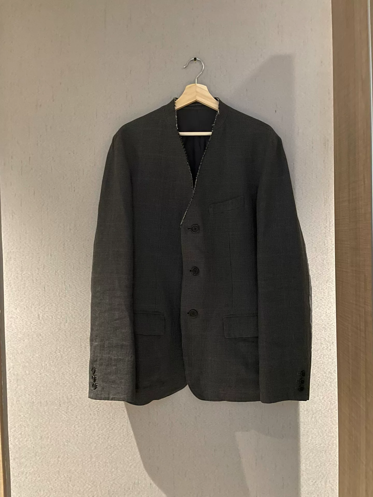 Yohji Yamamoto 15SS Plaid Jacket — front