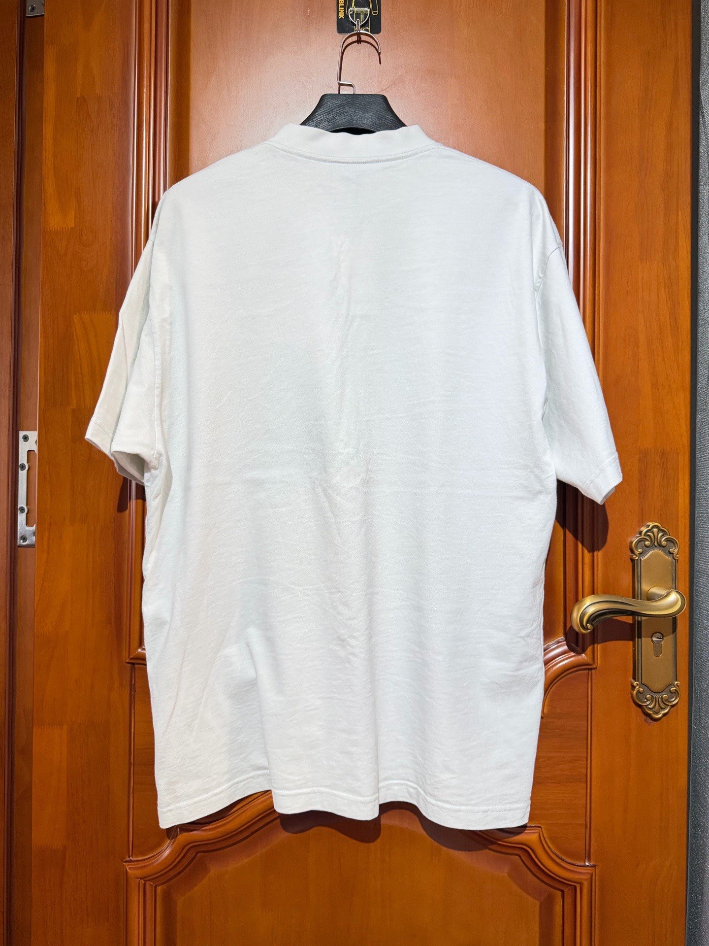 Balenciaga White Logo Short Sleeve T-Shirt — front