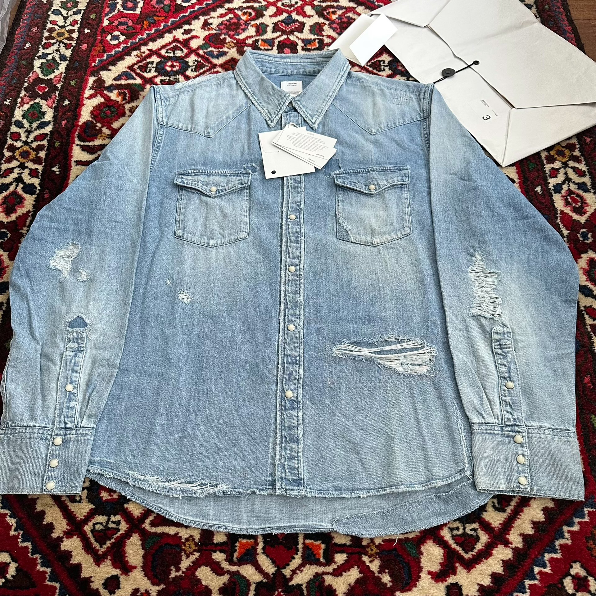 visvim SOCIAL SCULPTURE SHIRT CRASH 3 — detail