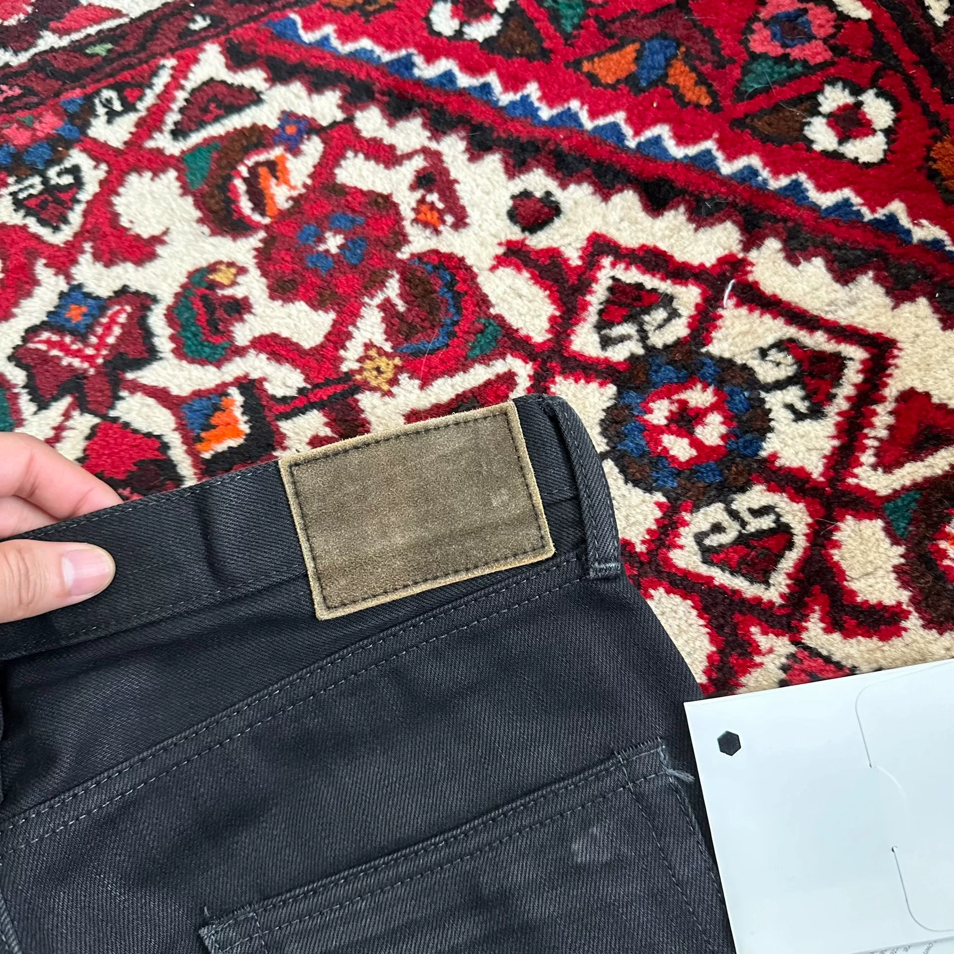 visvim 04CMYK Black W32 L30 Jeans — label