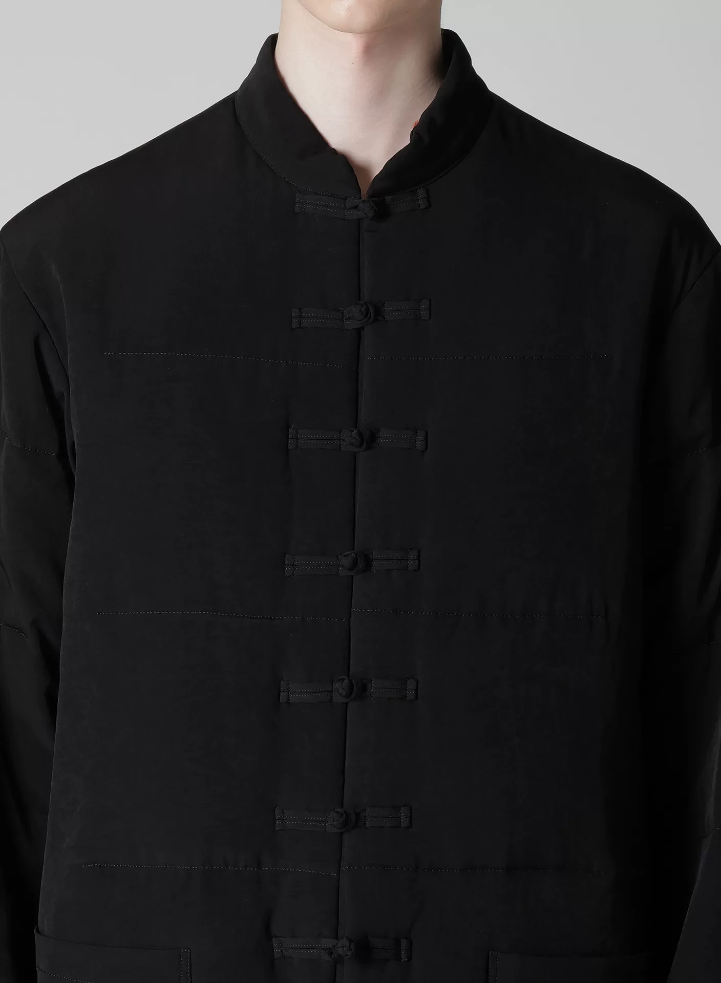 Yohji Yamamoto 25AW Thickened Frog Button Coat — back