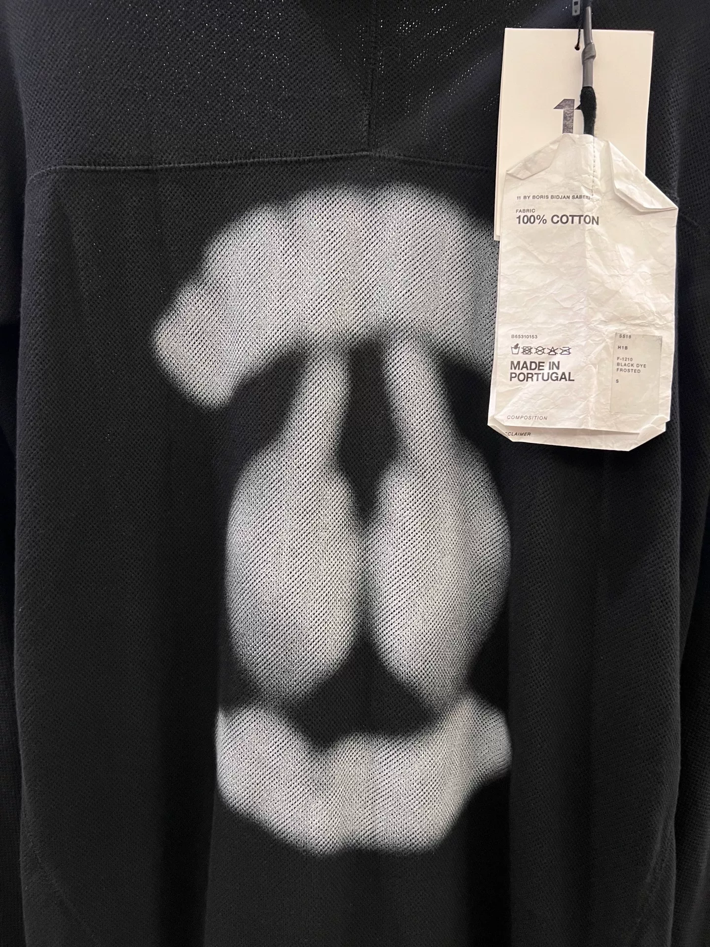 11by BBS Mesh Hoodie w/ Middle Finger Print — back