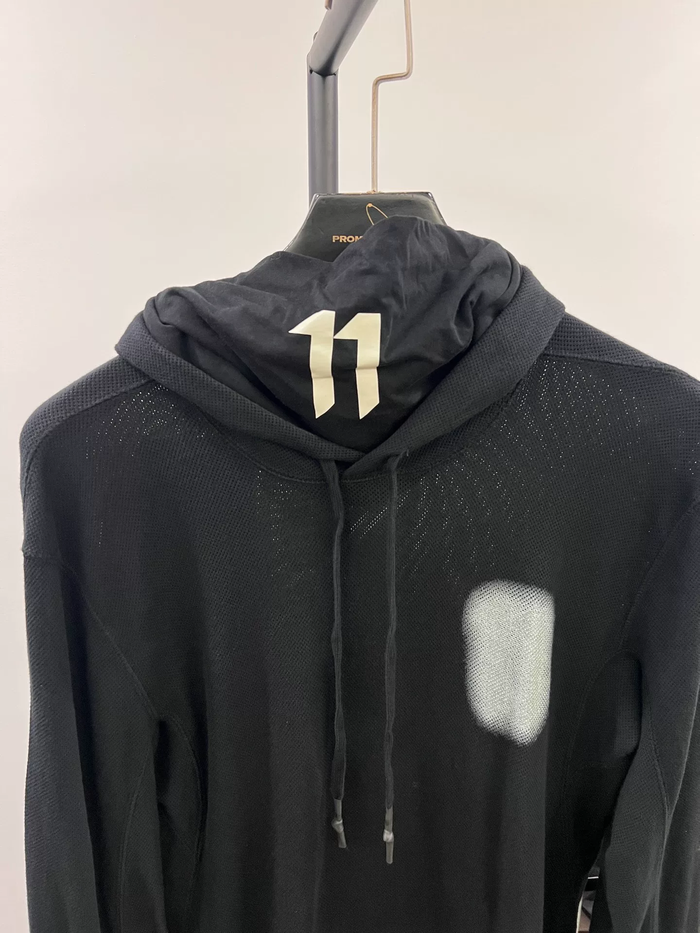 11by BBS Mesh Hoodie w/ Middle Finger Print — detail