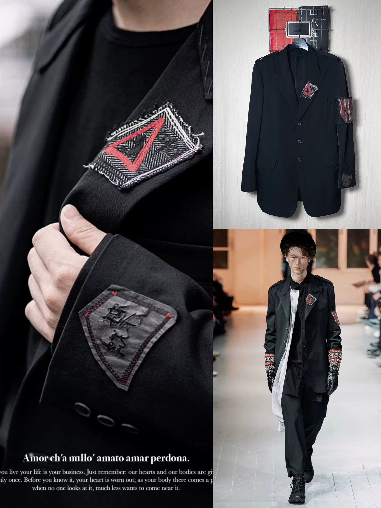 Yohji Yamamoto 20AW Badge Smoking Jacket