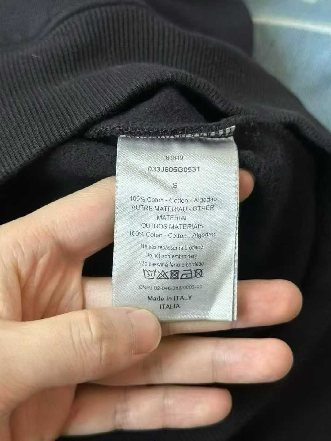 Dior Stussy Bee Skull Black Hoodie — back