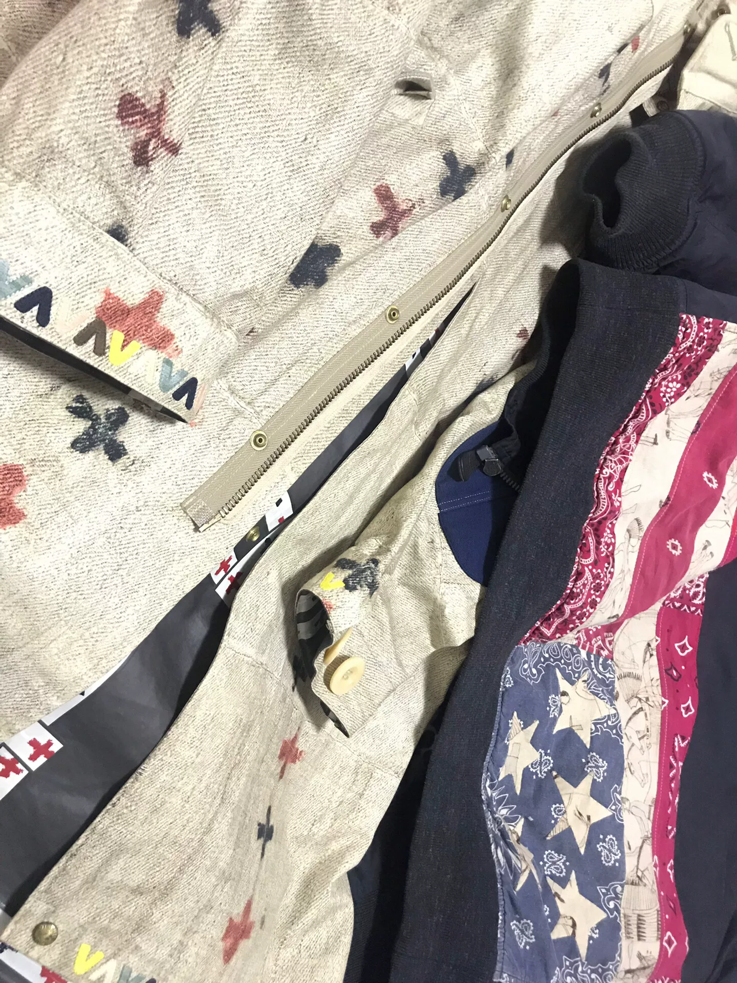 VISVIM ICT M65 Beige Cross Parka — back