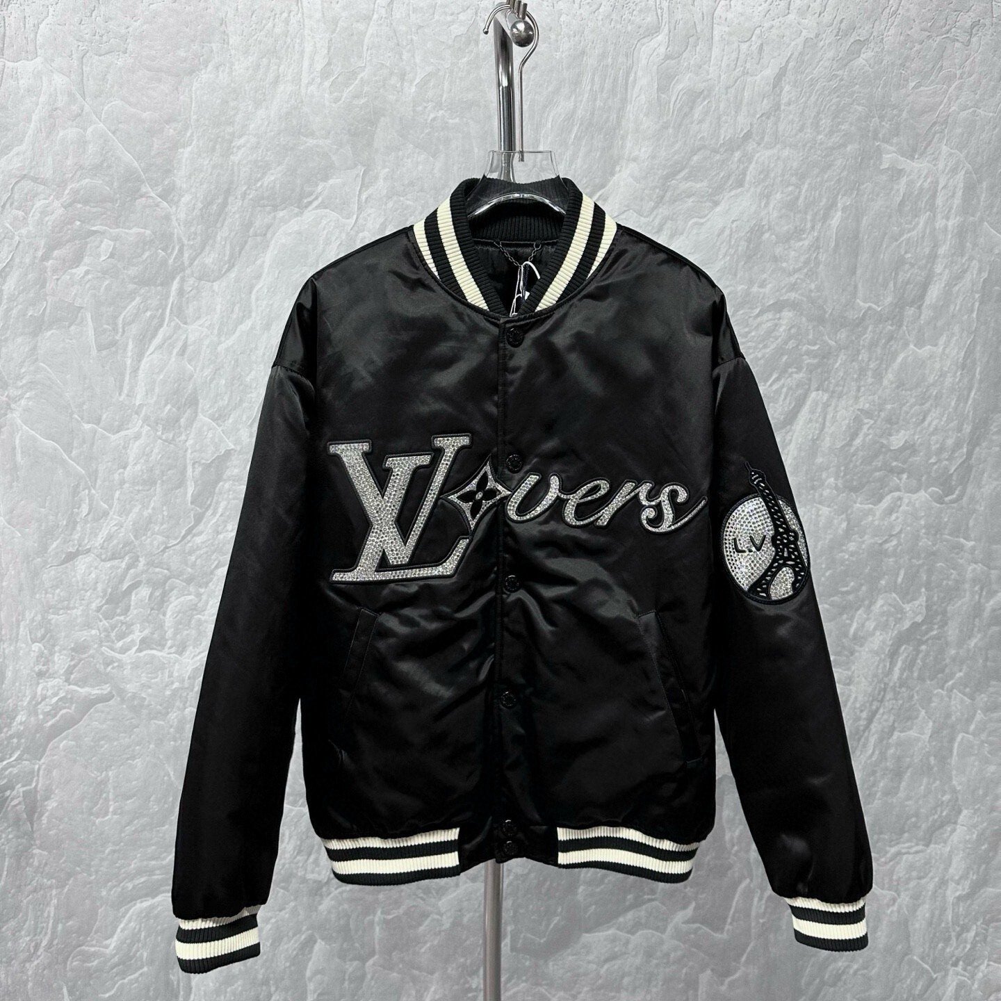 Louis Vuitton SS24 Rhinestone Baseball Jacket