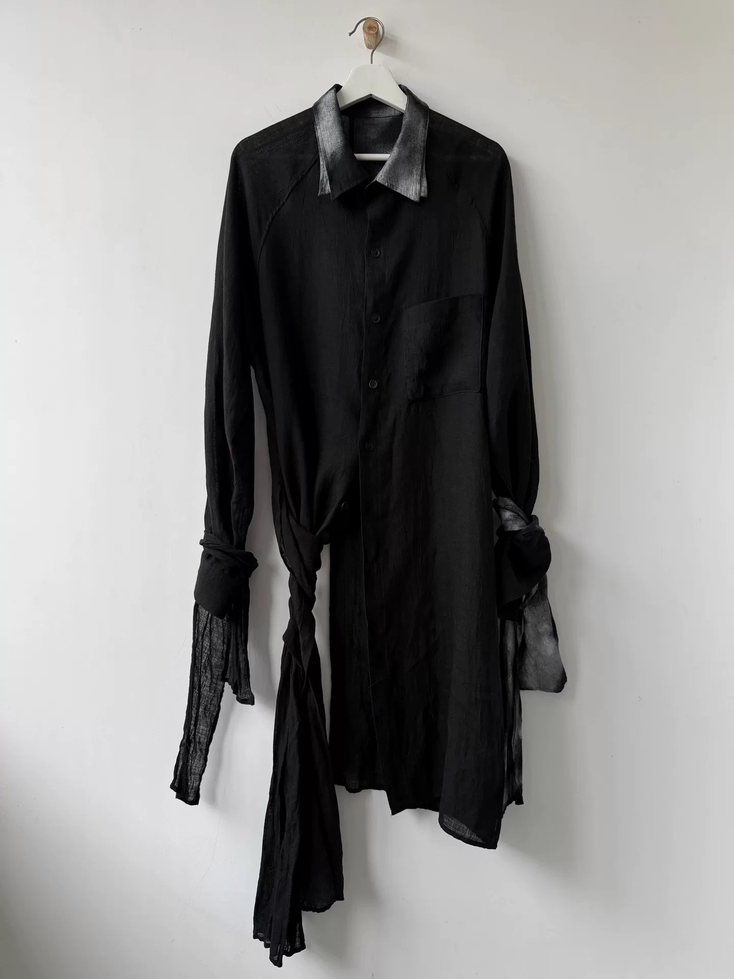Yohji Yamamoto 24SS Twisted Sash Shirt