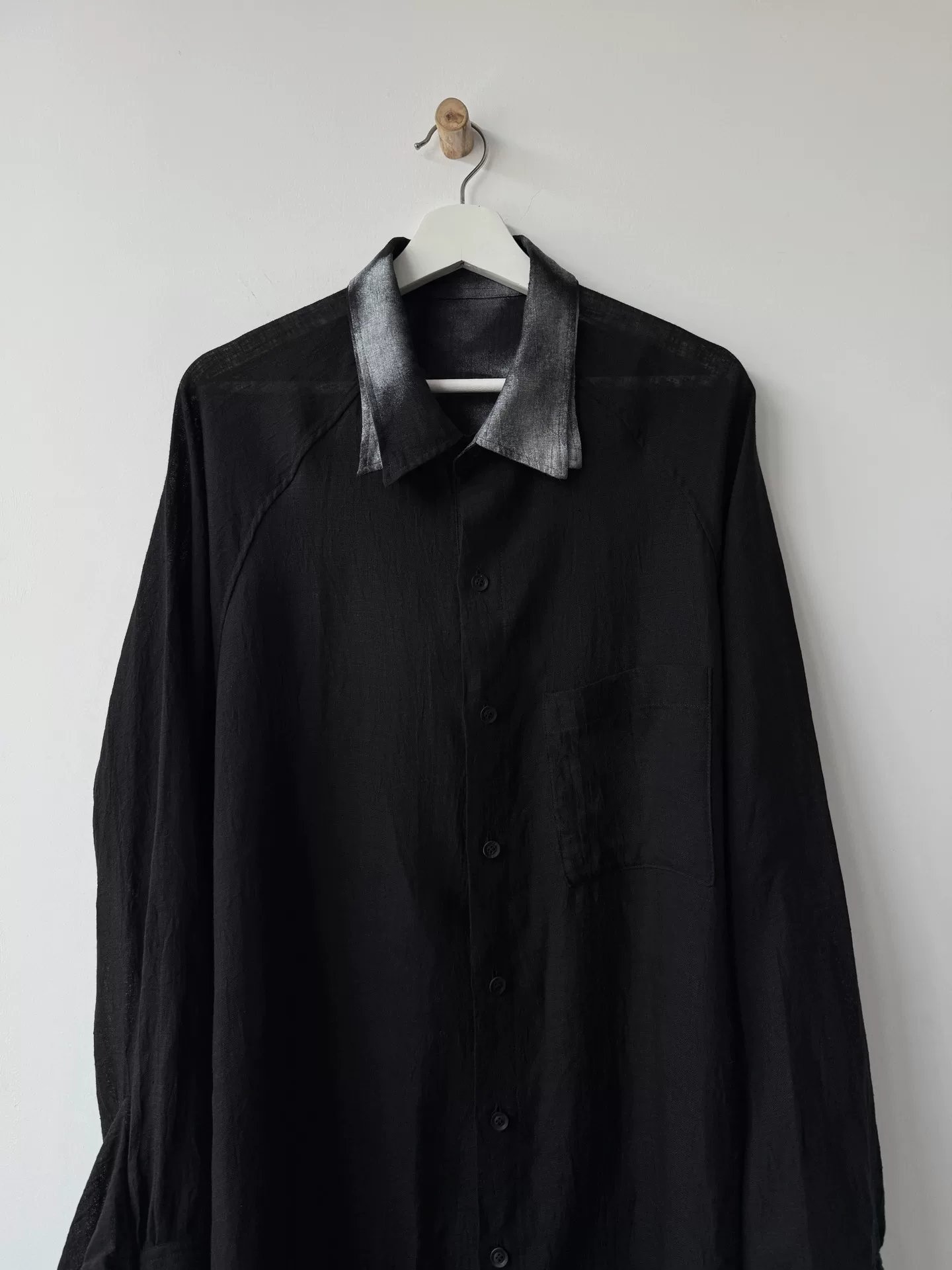 Yohji Yamamoto 24SS Twisted Sash Shirt — back
