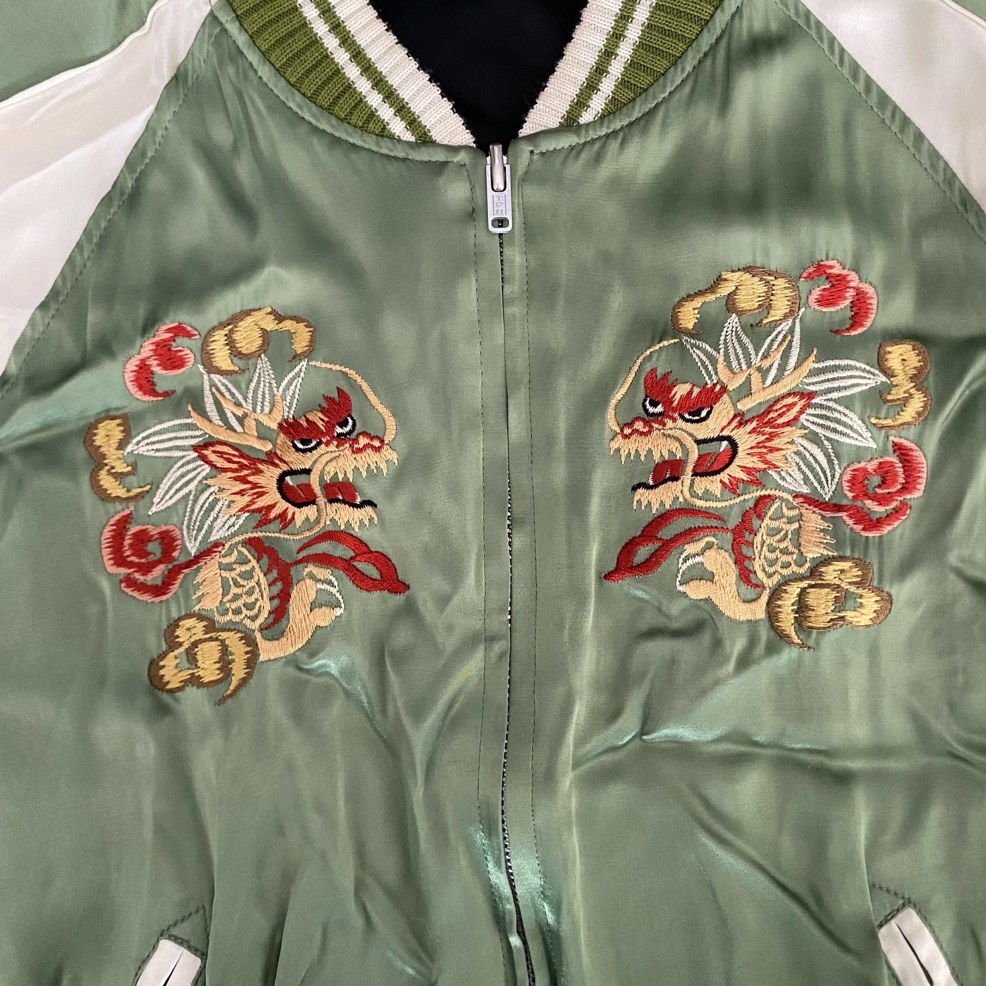 The Flat Head Sakujan Double-sided Jacket — label
